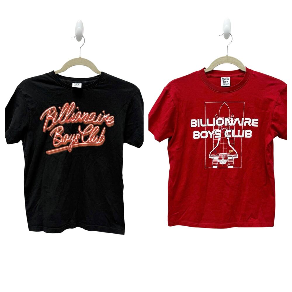 Billionaire Boys Club Bundle of 2 T-Shirt Red and Black Men’s Size Medium